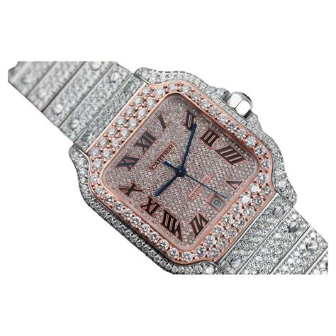 rose gold cartier skeleton|cartier skeleton iced out price.